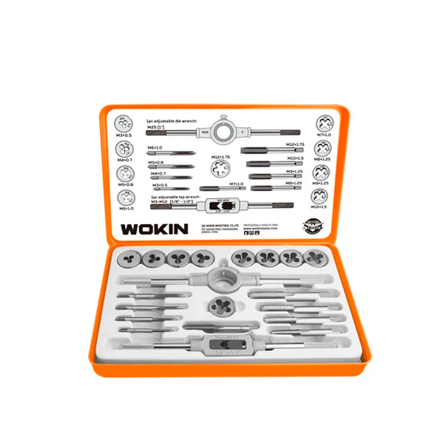 Набор из 20 метчиков и плашек WOKIN