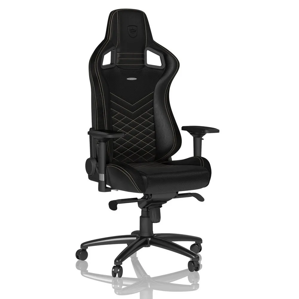 Scaun Gaming Noblechairs Epic, PU Piele, Negru/Auriu