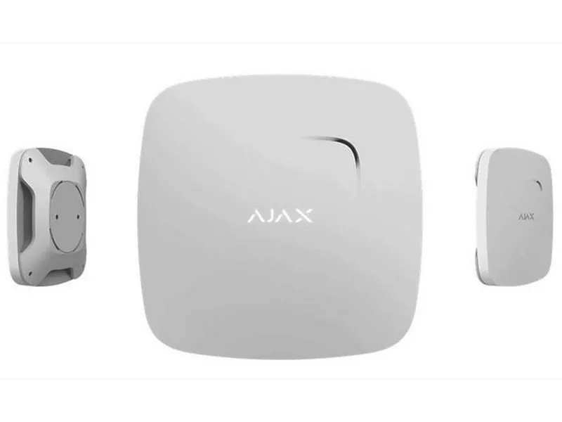 Detector de fum Ajax FireProtect Plus, Alb