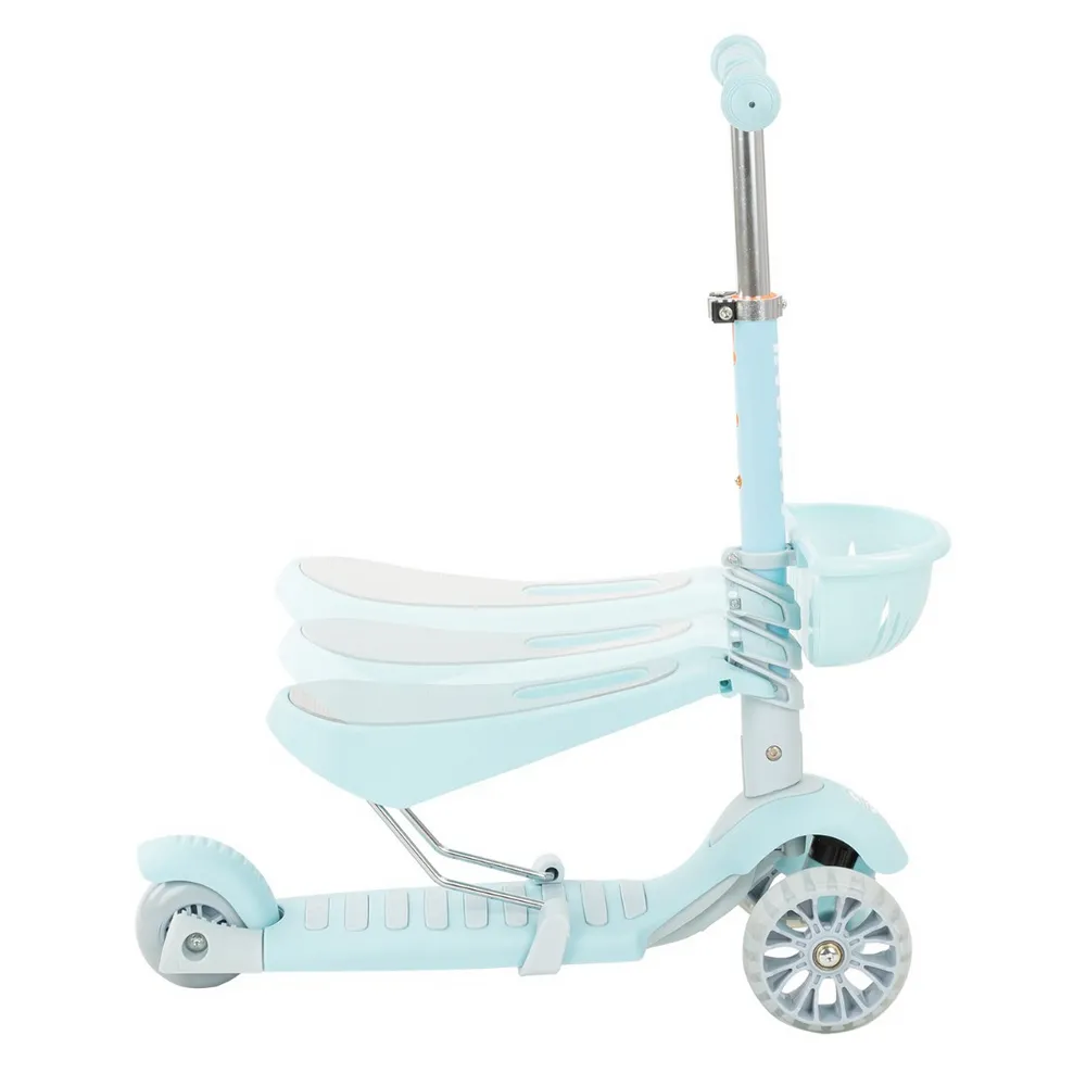 Trotinetă cu 3 roți pentru copii Kikka Boo BonBon, Albastru deschis