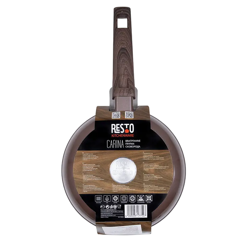 Сковорода RESTO 93020, 20см, Коричневый