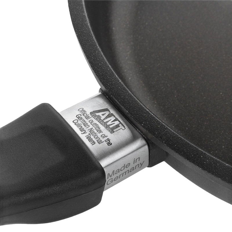 Сковорода AMT Gastroguss I-528-E, 1,9л, 28см, Чёрный