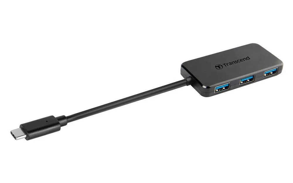 Adaptor Hub Transcend HUB2C, Negru