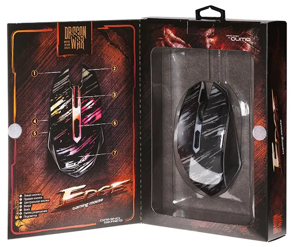 Игровая мышь QUMO Edge, Чёрный