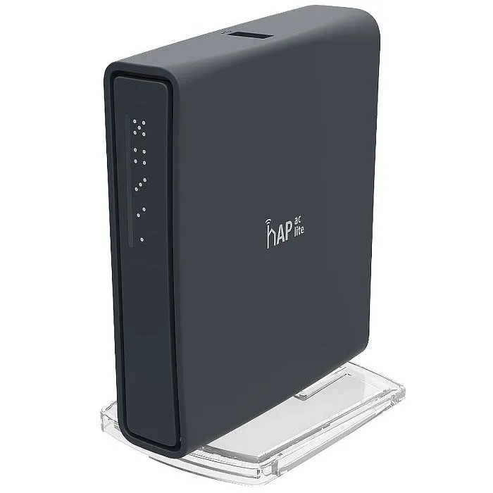 Router fără fir MikroTik hAP AC Lite Tower, Negru