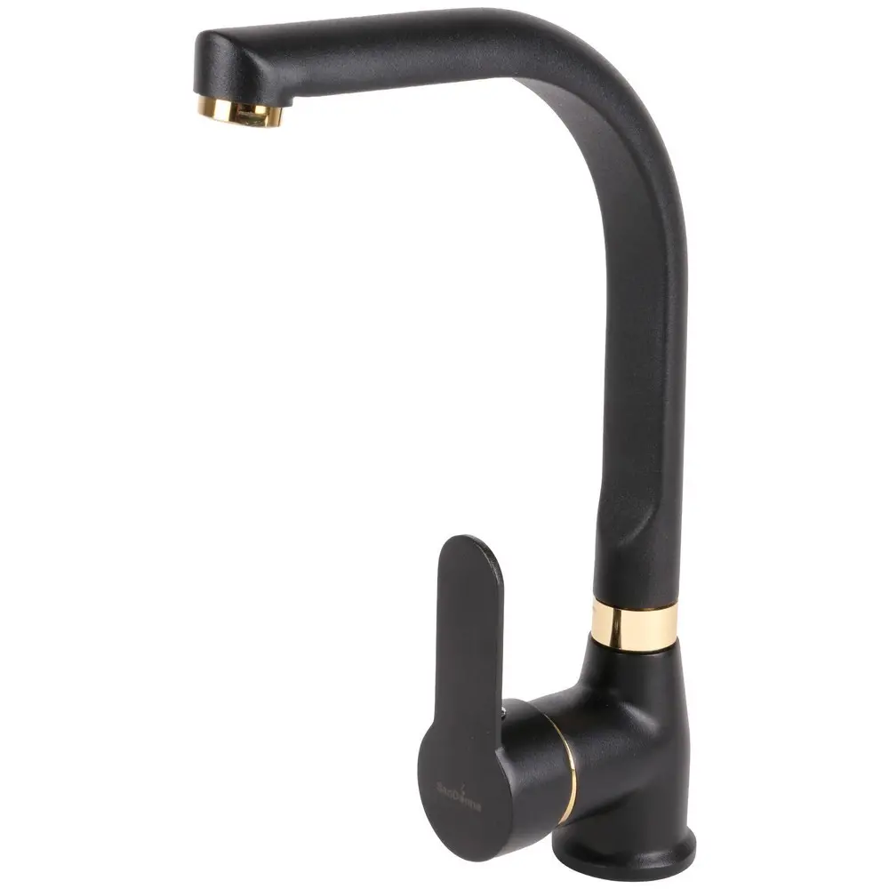 Baterie bucatarie Sandonna F7103 (negru/elem:aurii)