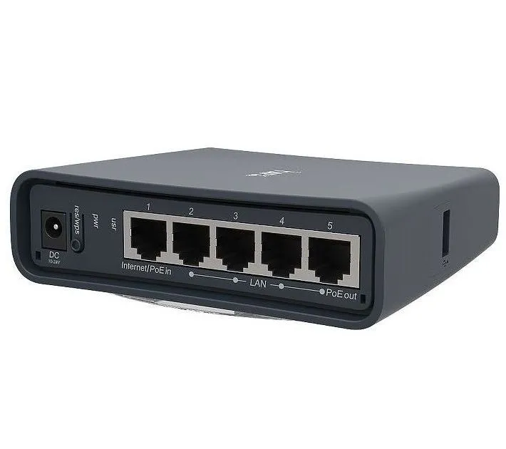 Router fără fir MikroTik hAP AC Lite Tower, Negru