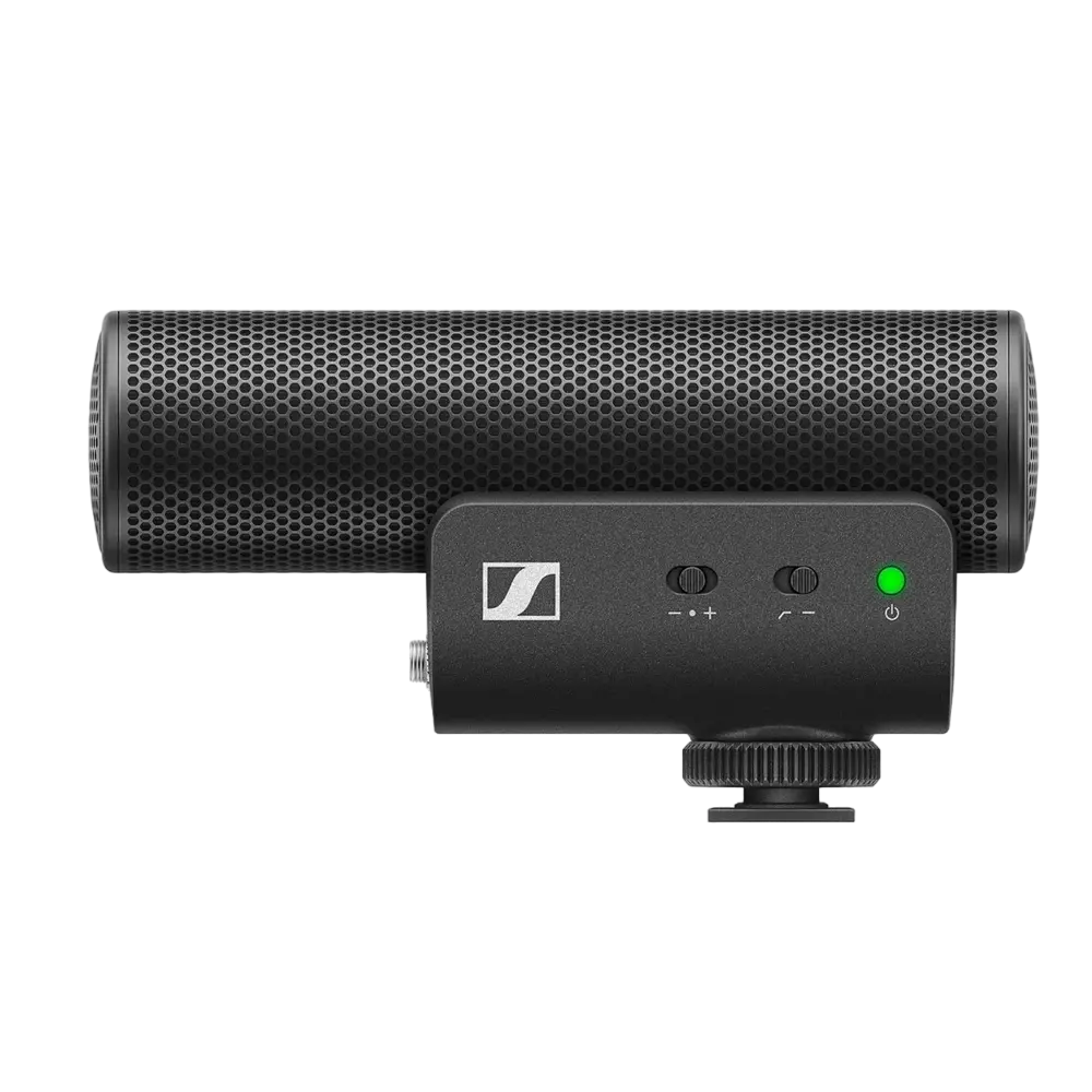 Microfon portabil pentru înregistrare vocală Sennheiser MKE 400, Cu fir, Negru