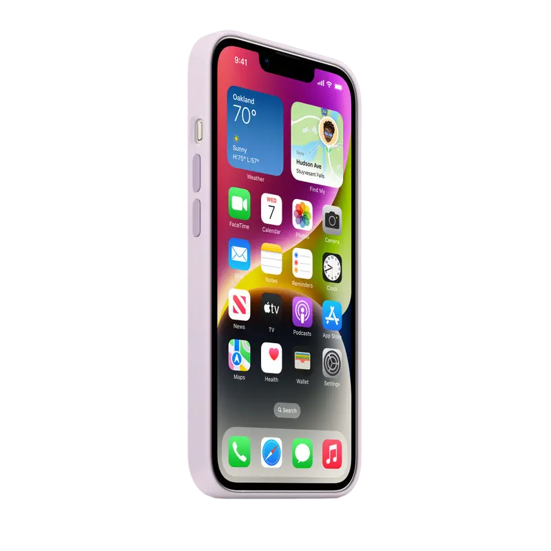 Original iPhone 14 Silicone Case with MagSafe - Lilac, Model A2910