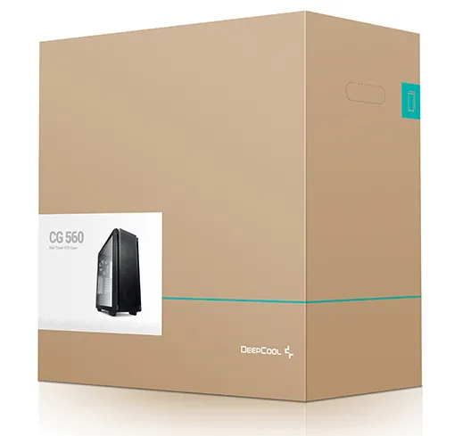 Carcasă PC Deepcool CG560, Midi-Tower, ATX PS2 , Negru