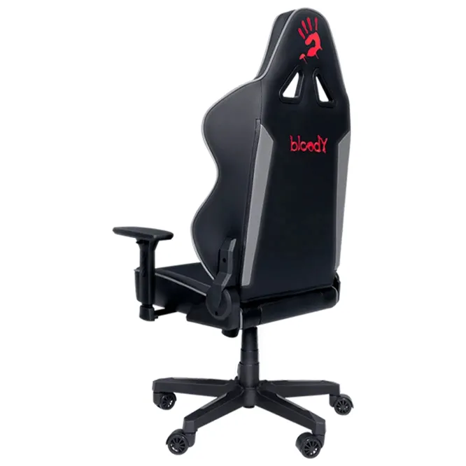 Scaun Gaming Bloody GC-330, PU Piele, Negru/Gri