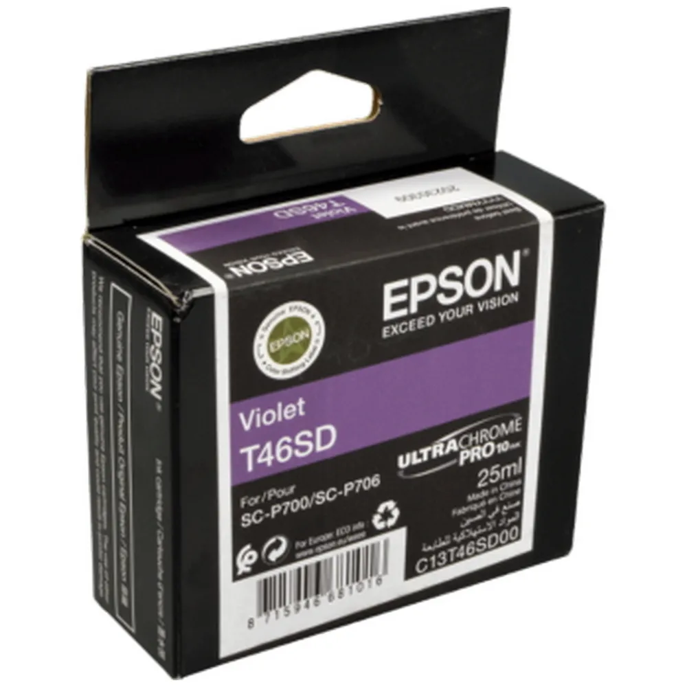 Cartuș de cerneală Epson T46S UltraChrome Pro 10, 25ml, Violet