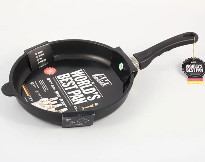 Сковорода AMT Gastroguss I-528-E, 1,9л, 28см, Чёрный