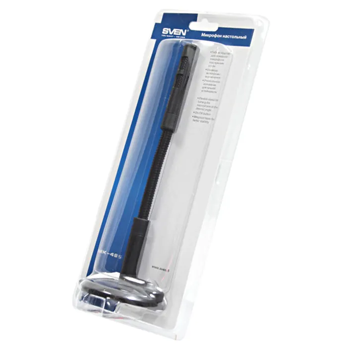 Microfon pentru calculator SVEN MK-495, Cu fir, Negru