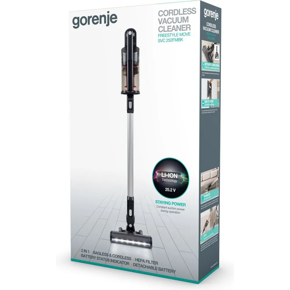 Aspirator Vertical Gorenje SVC252FMBK, Negru