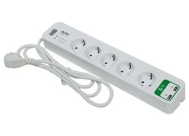 Prelungitor electric APC Essential SurgeArrest PM5U-RS, 5 Prize, 1,83m, Alb