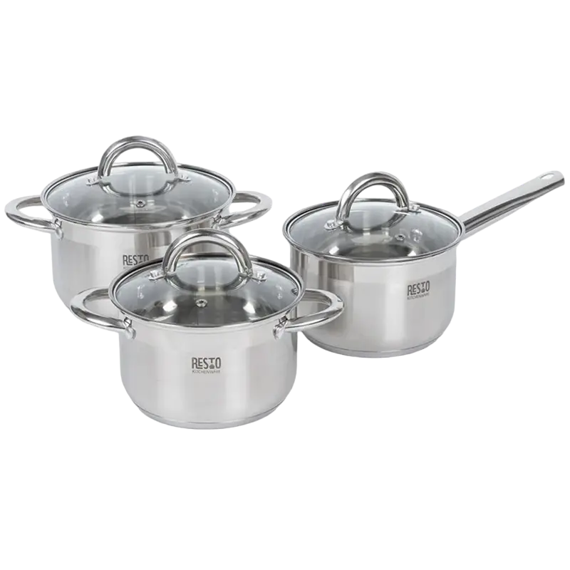 Набор кастрюль RESTO 92015, Нержавеющая сталь