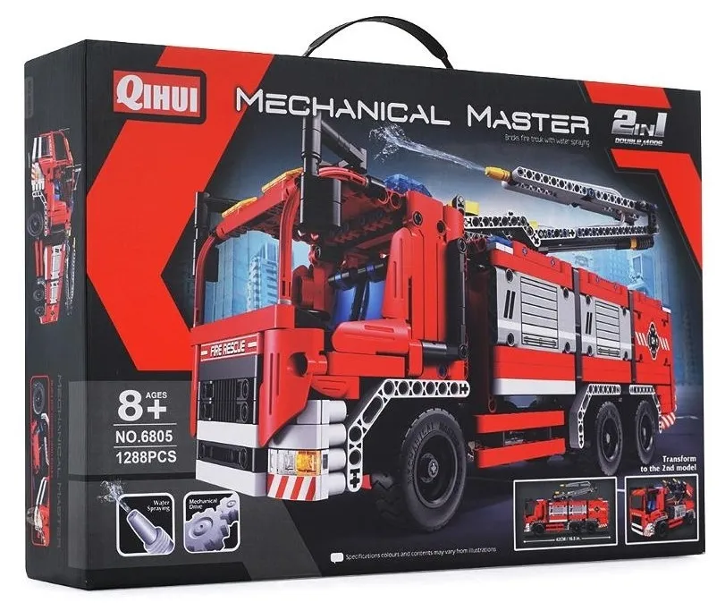 Constructor XTech Fire Truck with Water Spraying