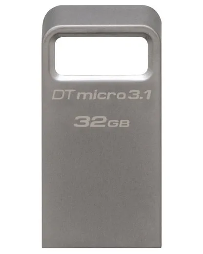 USB Flash накопитель Kingston DataTraveler Micro 3.1, 32Гб, Серебристый