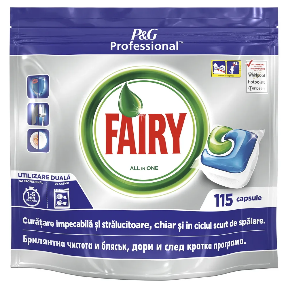 Capsule All in One Fairy P&G Professional, 115 buc