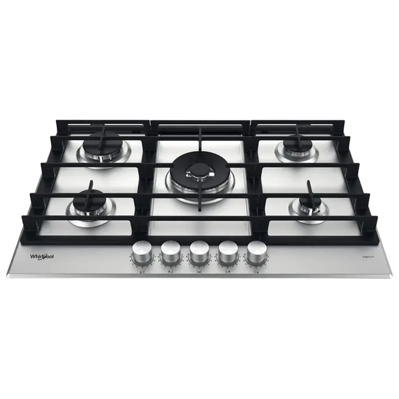 Plită pe gaz Whirlpool GMWL 728/IXL, Oțel inoxidabil