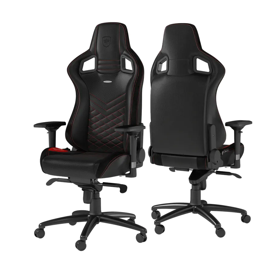 Gaming Chair Noble Epic NBL-PU-RED-002 Black/Red, User max load up to 120kg / height 165-180cm