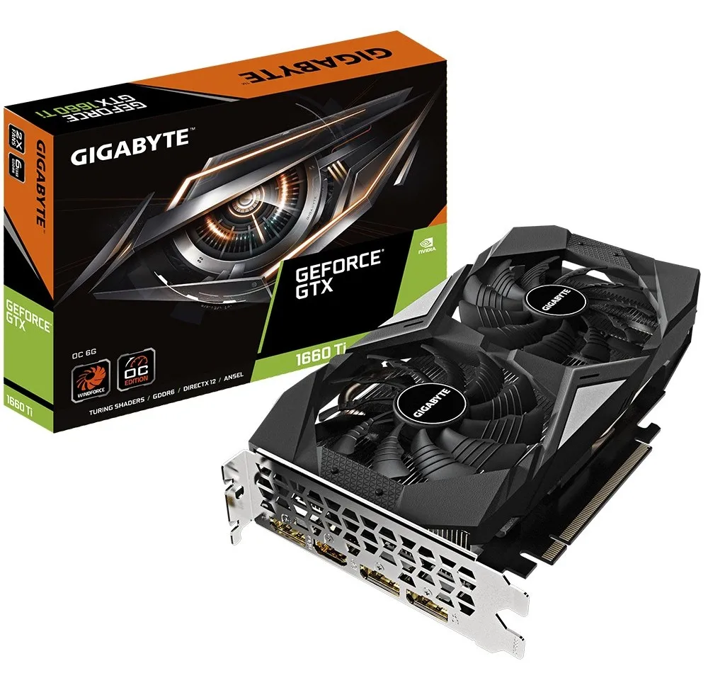 Placă Video Gigabyte GV-N166TOC-6GD,  6GB GDDR6 192bit