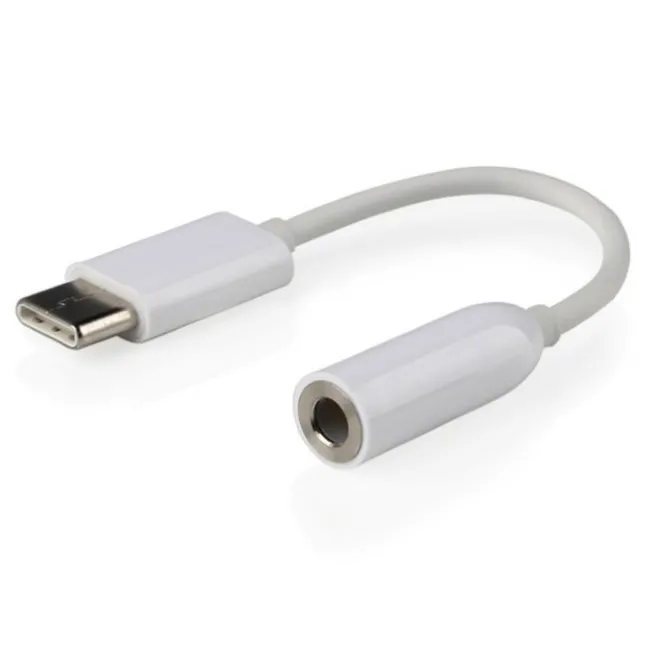 Адаптер USB Cablexpert CCA-UC3.5F-01-W, USB Type-C/3.5 mm (F), 0,15м, Белый