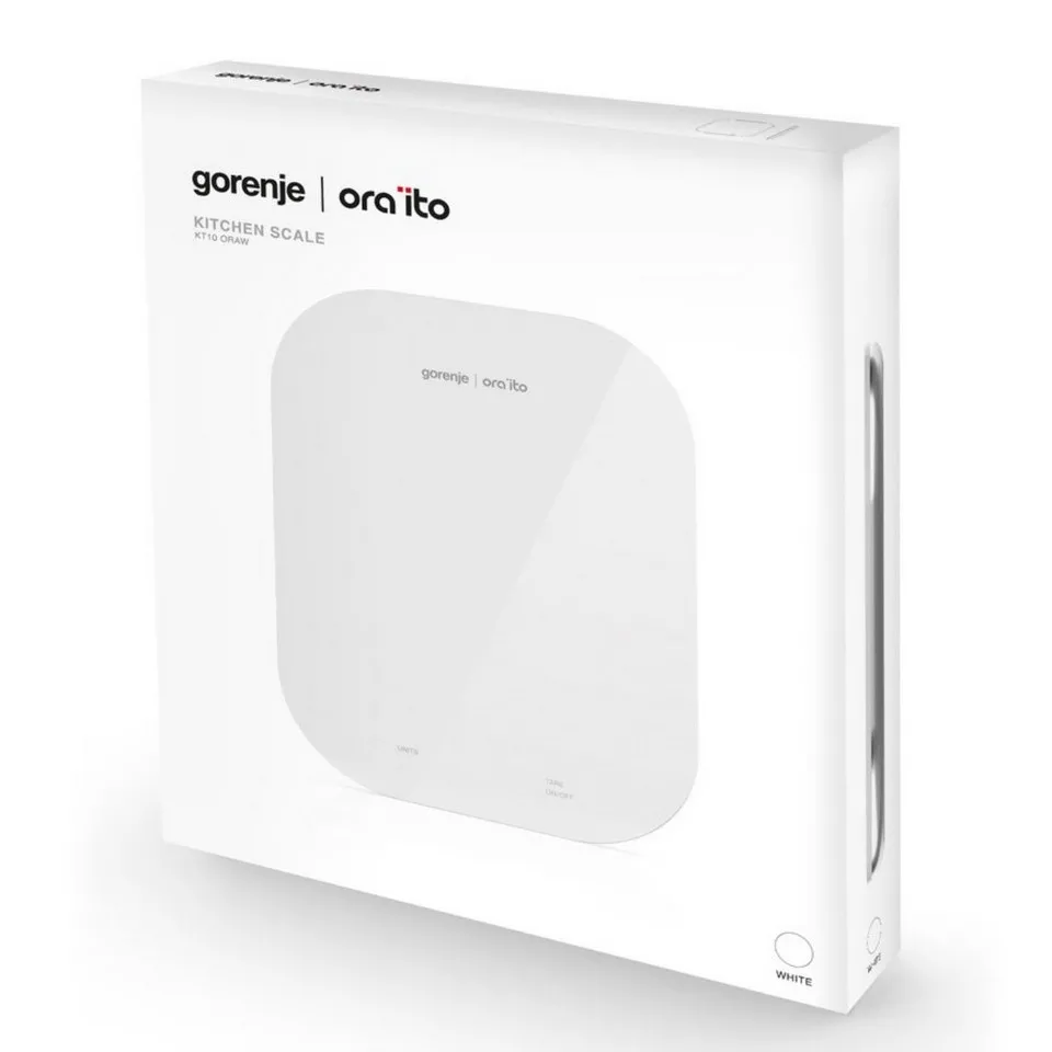 Cântar electronic de bucătărie Gorenje Ora ito KT10 ORAW, Alb