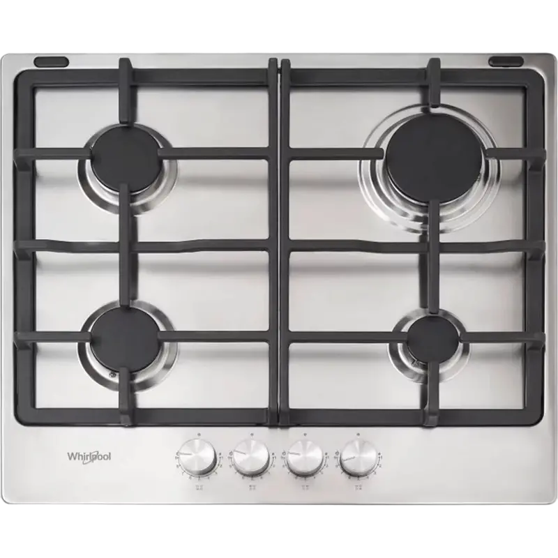 Plită pe gaz Whirlpool TKRL 660 IX, Oțel inoxidabil