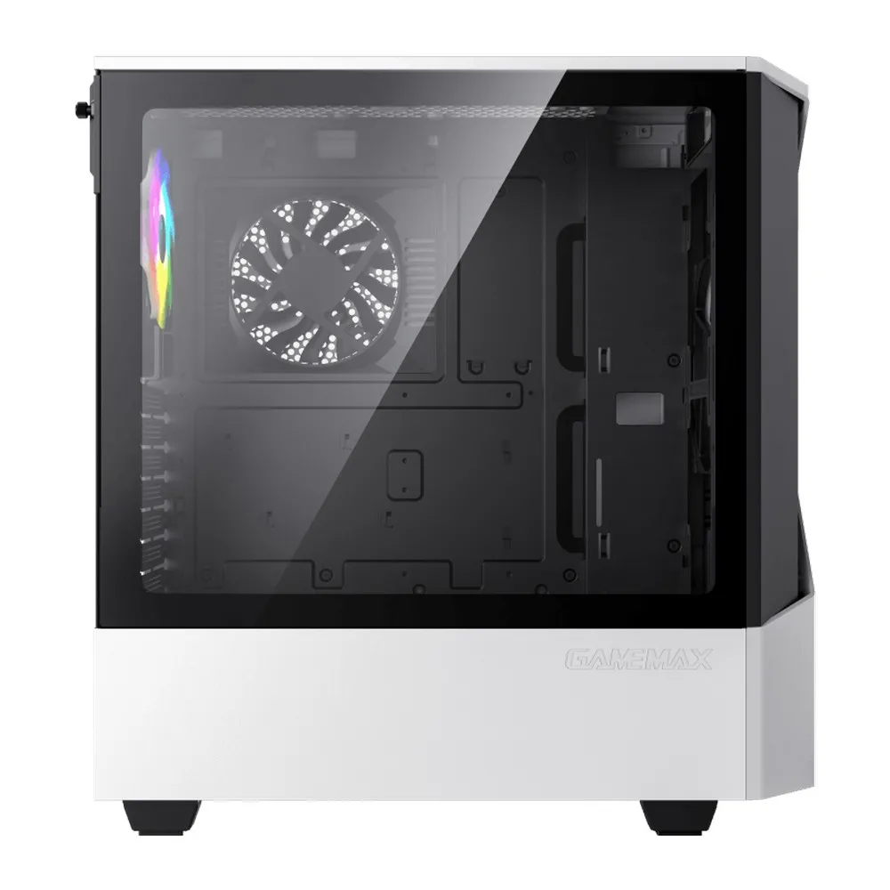 Carcasă PC Gamemax Contac COC, Midi-Tower, ATX, Alb/Negru