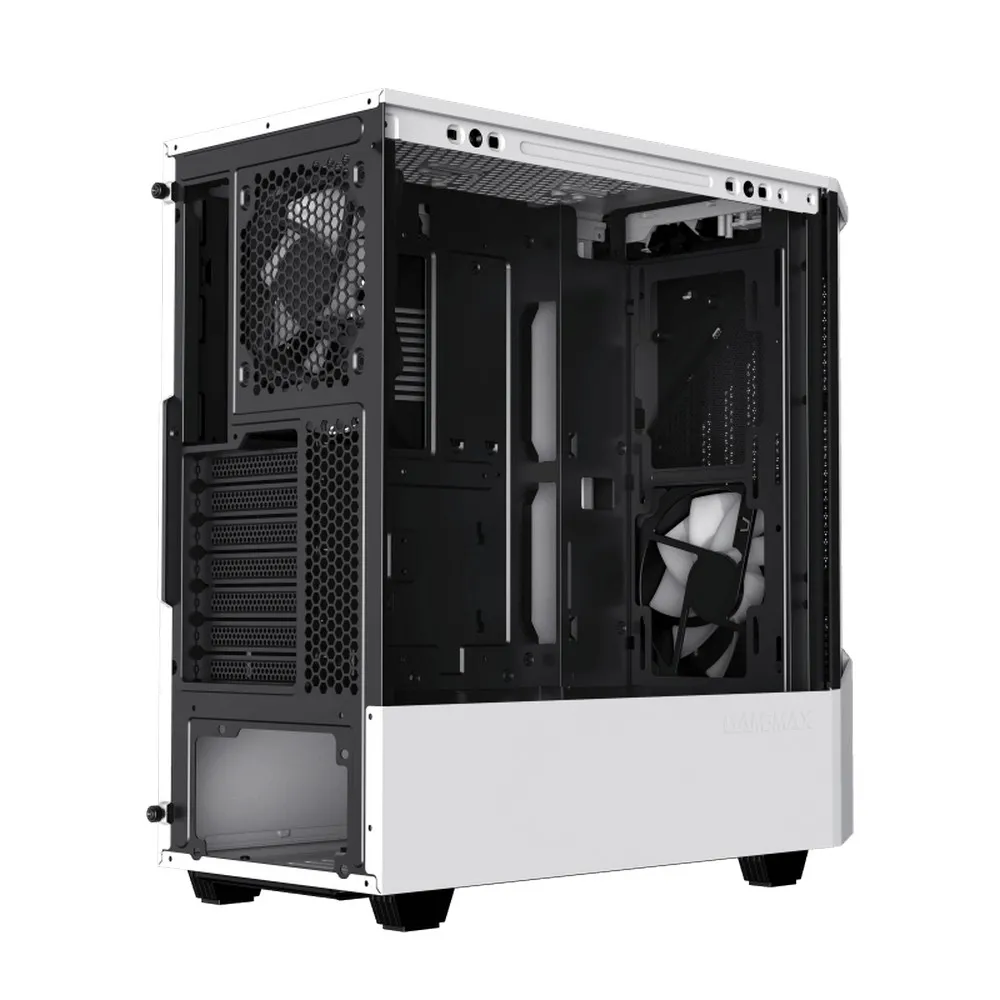 Carcasă PC Gamemax Contac COC, Midi-Tower, ATX, Alb/Negru