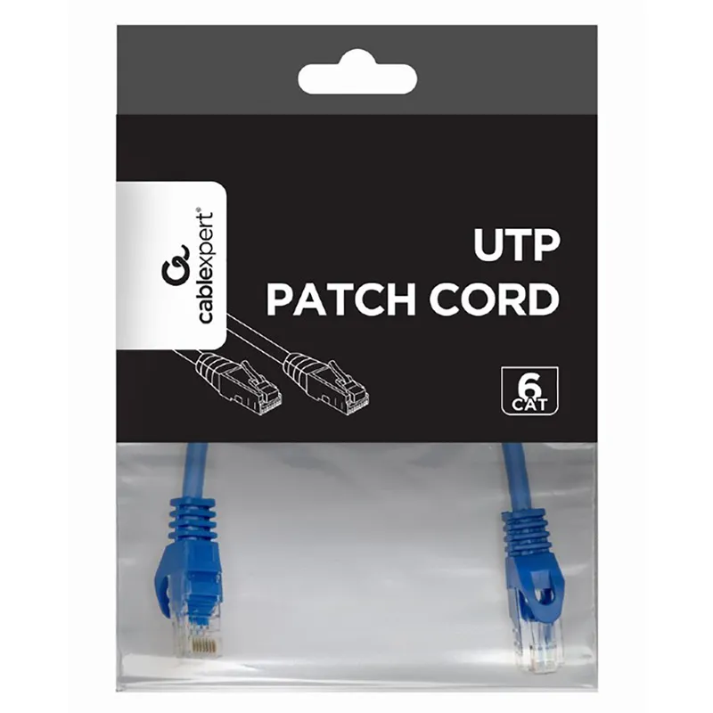 Patch cord Cablexpert PP6U-0.25M/G, Cat6 UTP, 0,25m, Verde