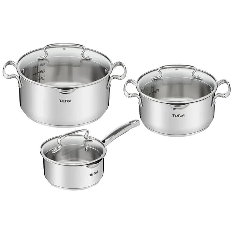 Набор посуды Tefal G719S674, Нержавеющая сталь