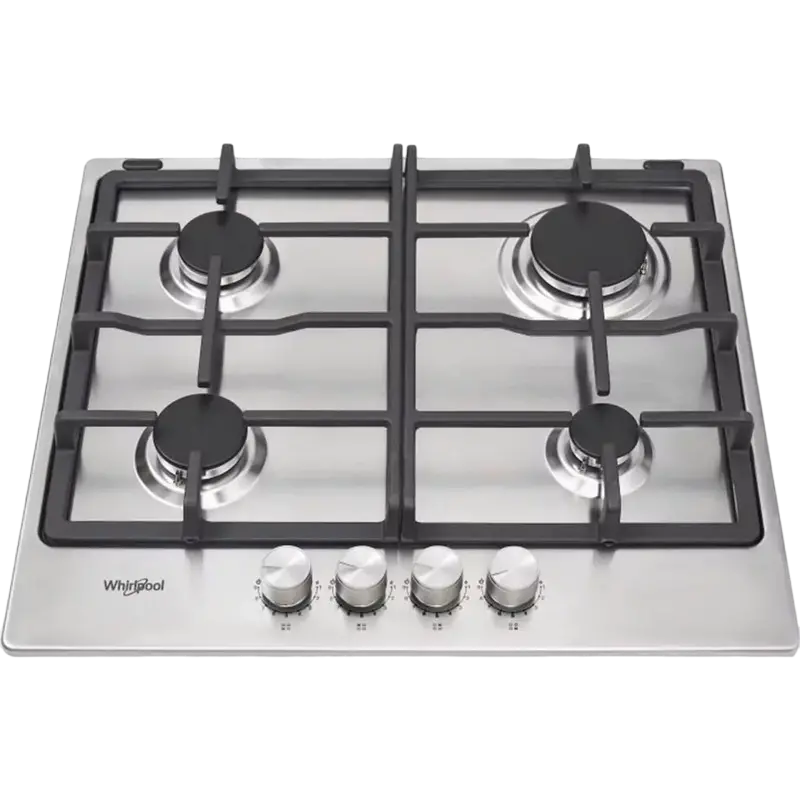 Plită pe gaz Whirlpool TKRL 660 IX, Oțel inoxidabil