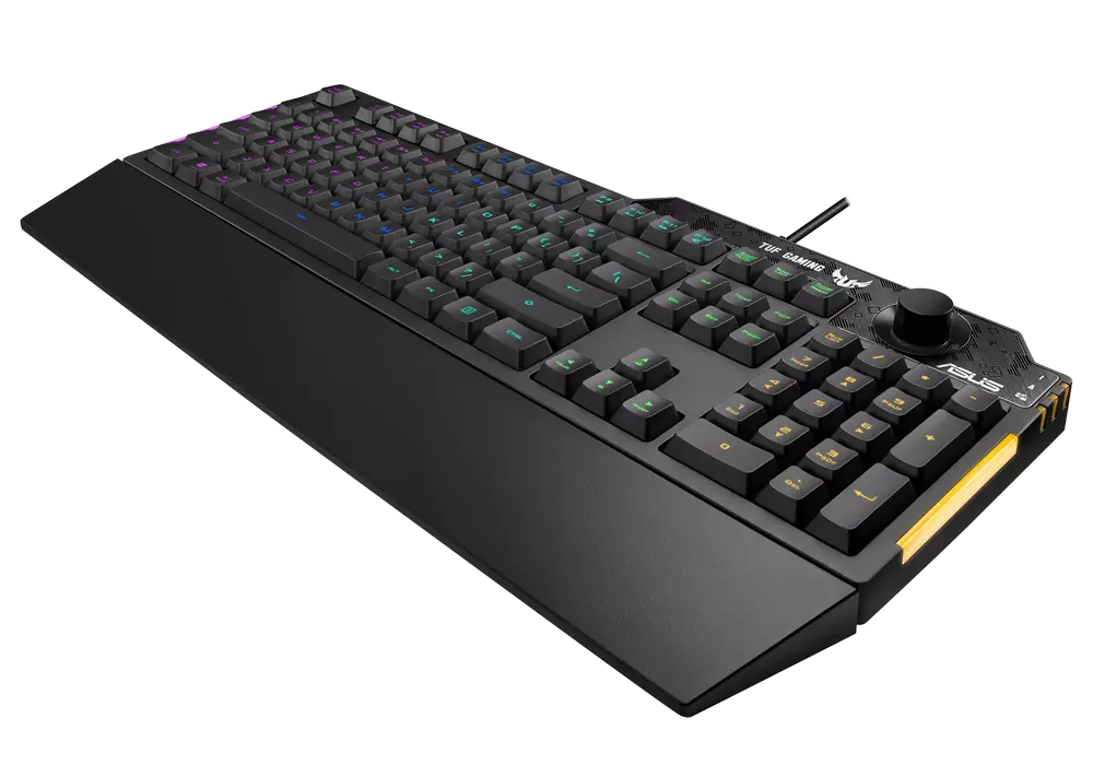 Клавиатура ASUS TUF Gaming K1, Проводное, Чёрный