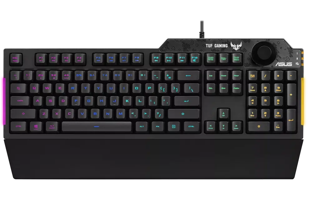 Клавиатура ASUS TUF Gaming K1, Проводное, Чёрный