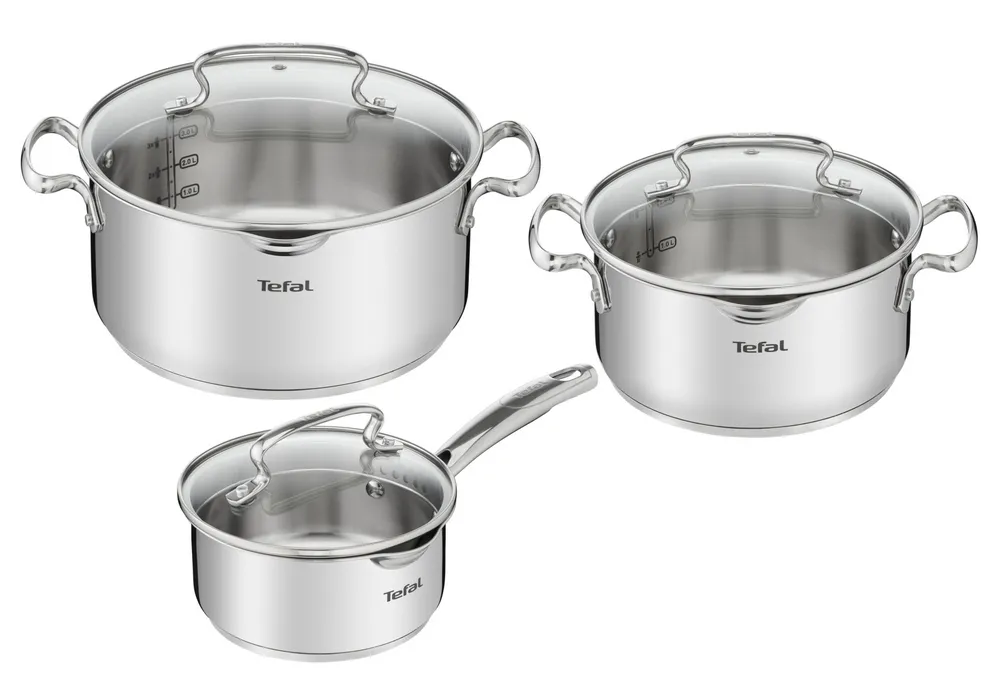 Набор посуды Tefal G719S674, Нержавеющая сталь