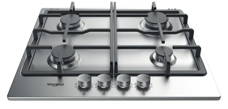 Plită pe gaz Whirlpool TKRL 660 IX, Oțel inoxidabil