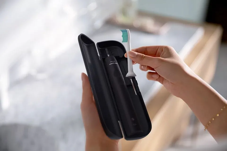 Periuța de dinți electrică sonică PHILIPS HX3671/14, Negru