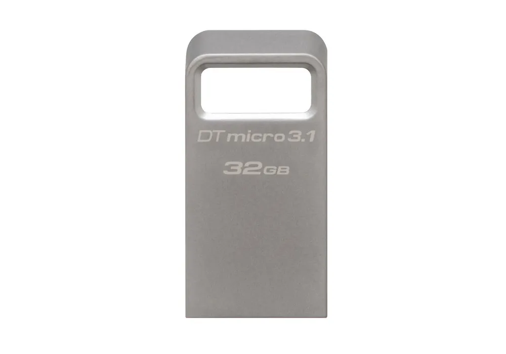 USB Flash накопитель Kingston DataTraveler Micro 3.1, 32Гб, Серебристый