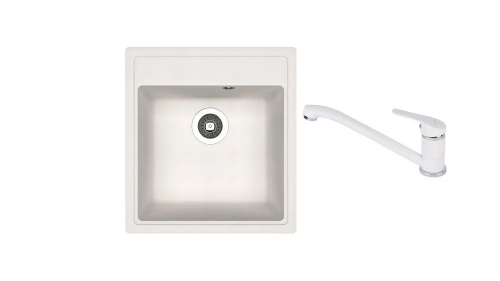 НАБОР мойка Dr Gans Nika 470 + SanDonna F 1066 белый