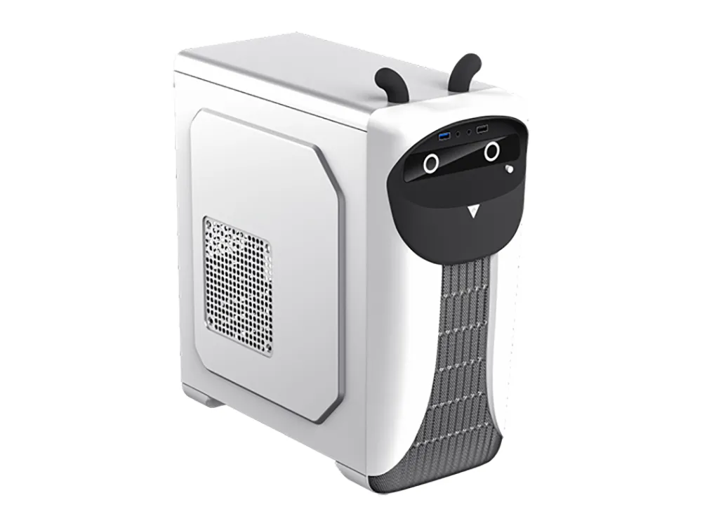Carcasă PC Gamemax CUTE OWL, Mini-Tower, ATX, Negru/Alb