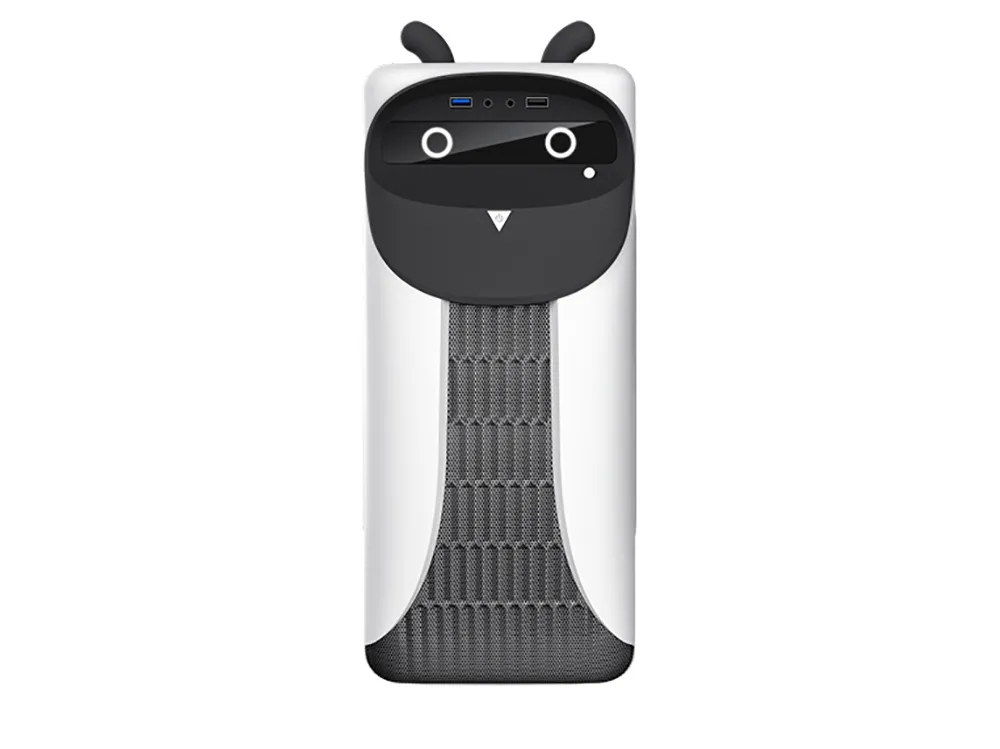 Carcasă PC Gamemax CUTE OWL, Mini-Tower, ATX, Negru/Alb