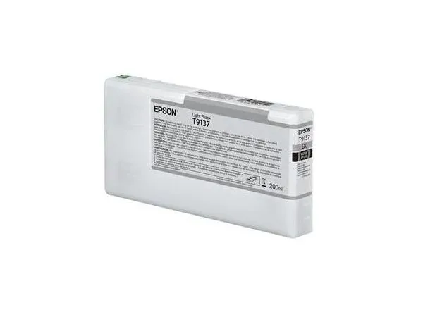 Ink Cartridge Epson T9137, Light Black, 200ml, C13T913700