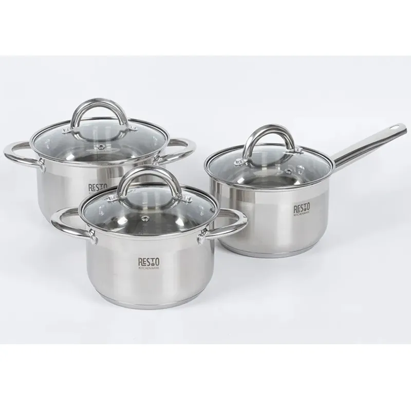 Набор кастрюль RESTO 92015, Нержавеющая сталь