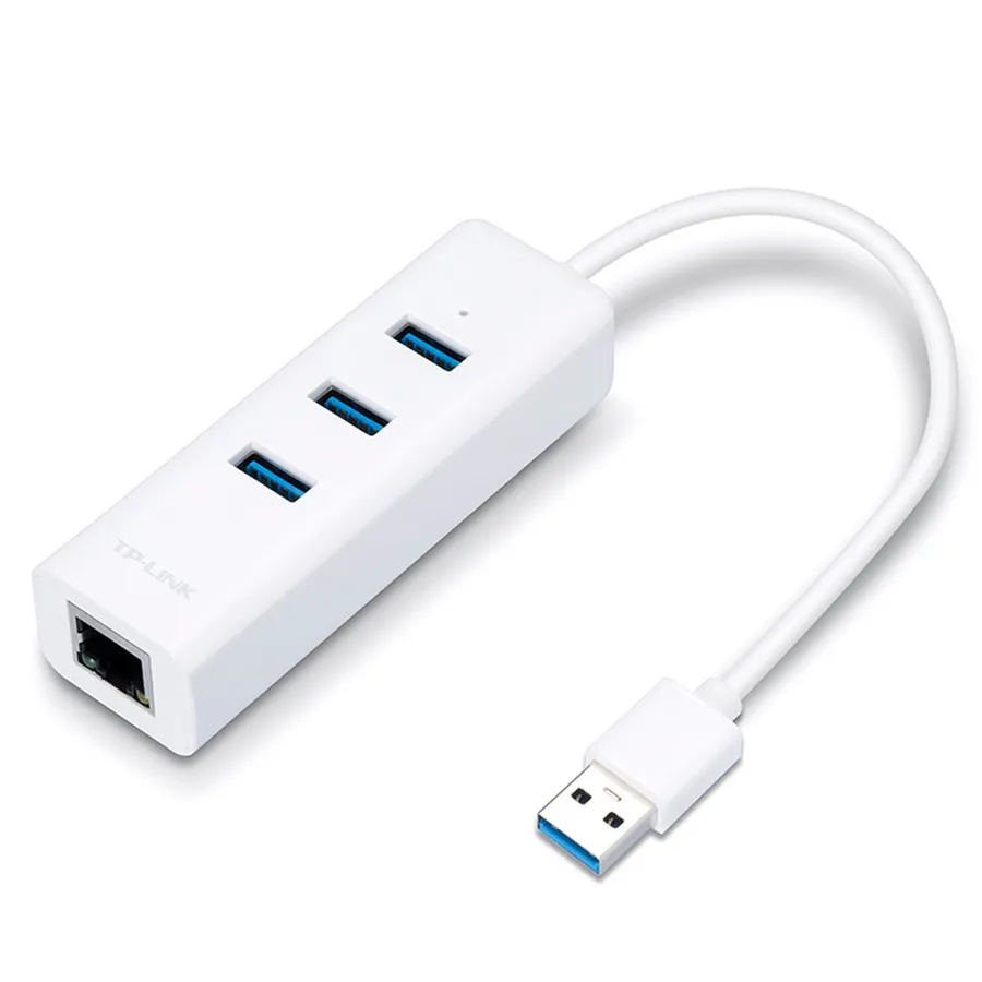 Adaptor USB 3.0 UE330 2 în 1- Adaptor Gigabit Ethernet & 3-Port Hub UE330 TP-LINK