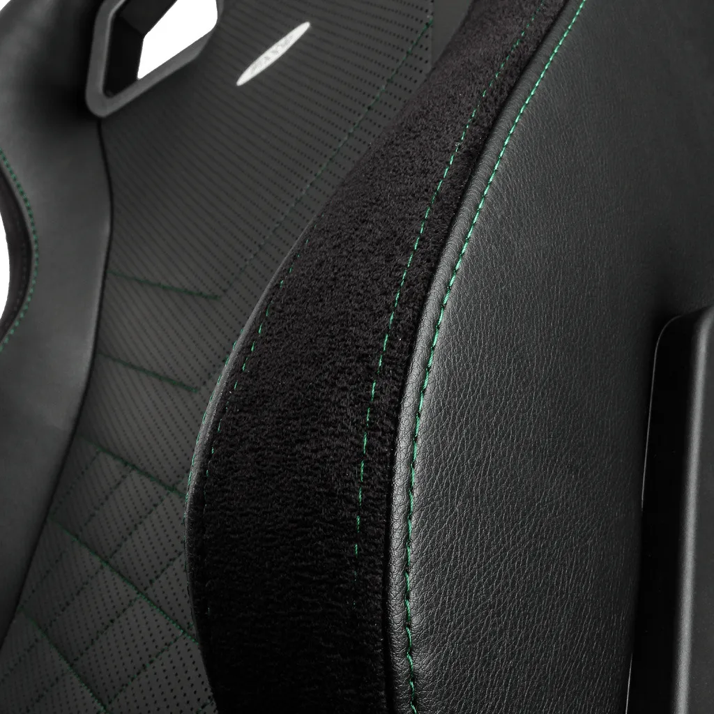 Scaun Gaming Noblechairs Epic, PU Piele, Negru/Verde