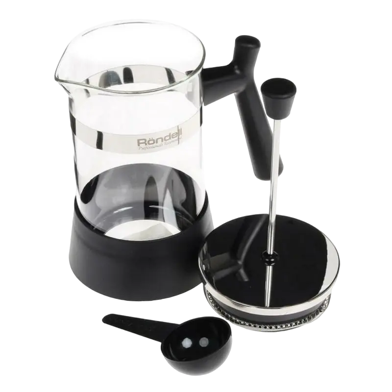 Френч-пресс Rondell RDS-426, 0,6л, Чёрный
