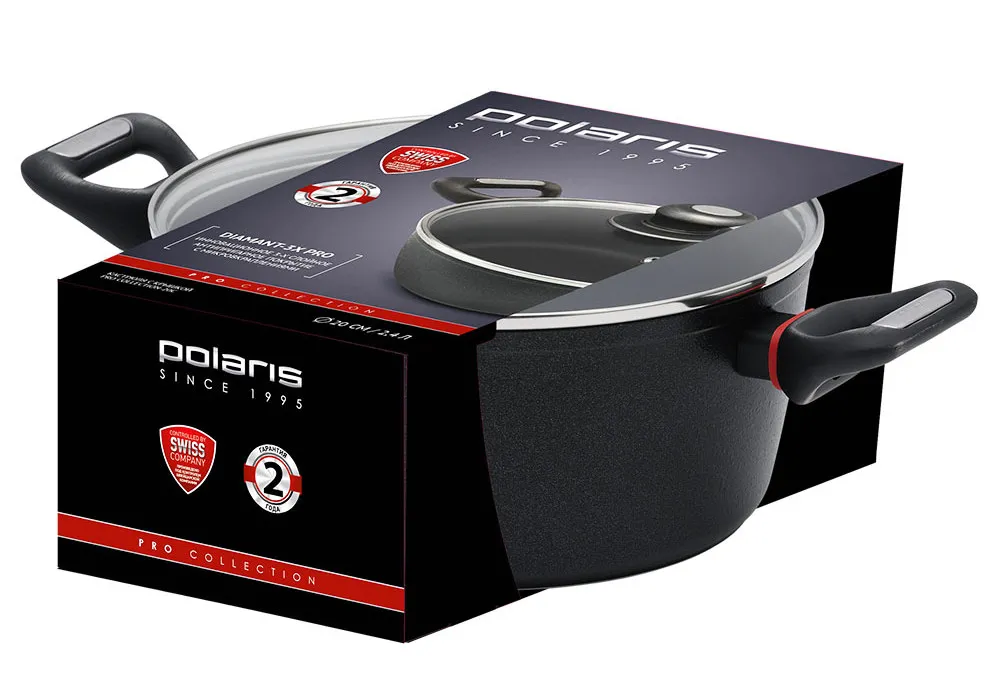 Cratiță Polaris PRO collection-20C, 2,4L, 20cm, Negru